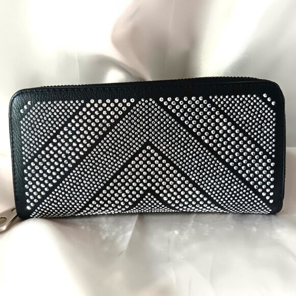 NEW - BOHO INSPIRED BLING BLACK ACCORDION WALLET🖤 - Picture 4 of 8